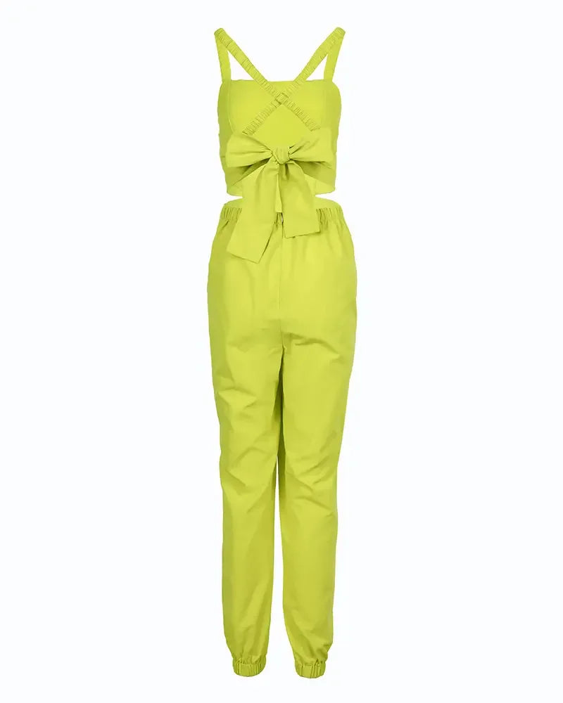 Elegant Summer Fashion Jumpsuit for Women - Shoulder Straps - The Eggy's store