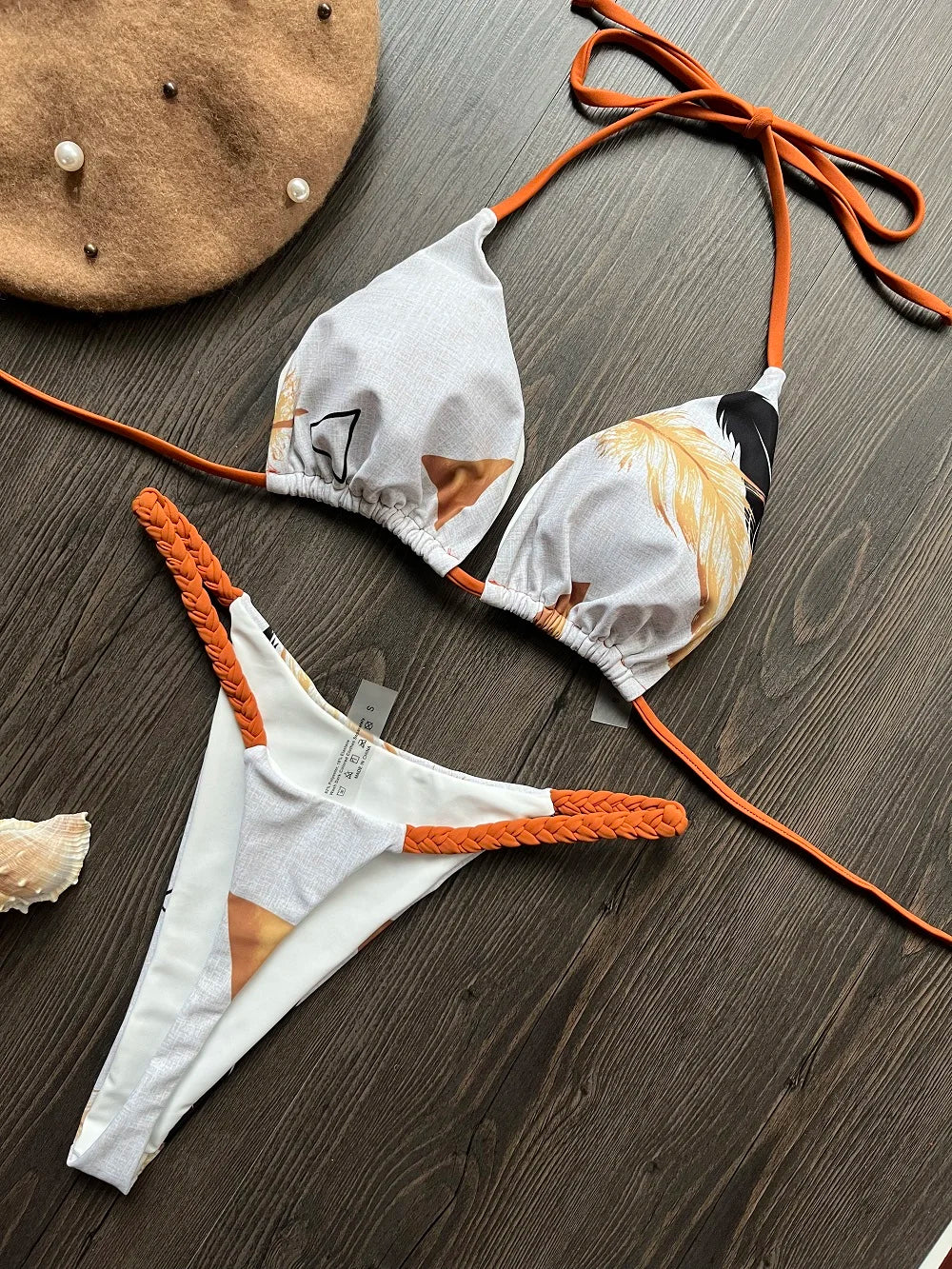 Leopard Print Brazilian Bikini Set - Two-Piece
