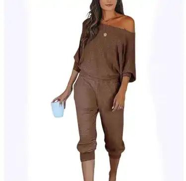 Stylish Off-Shoulder Jumpsuit with Sleeves
