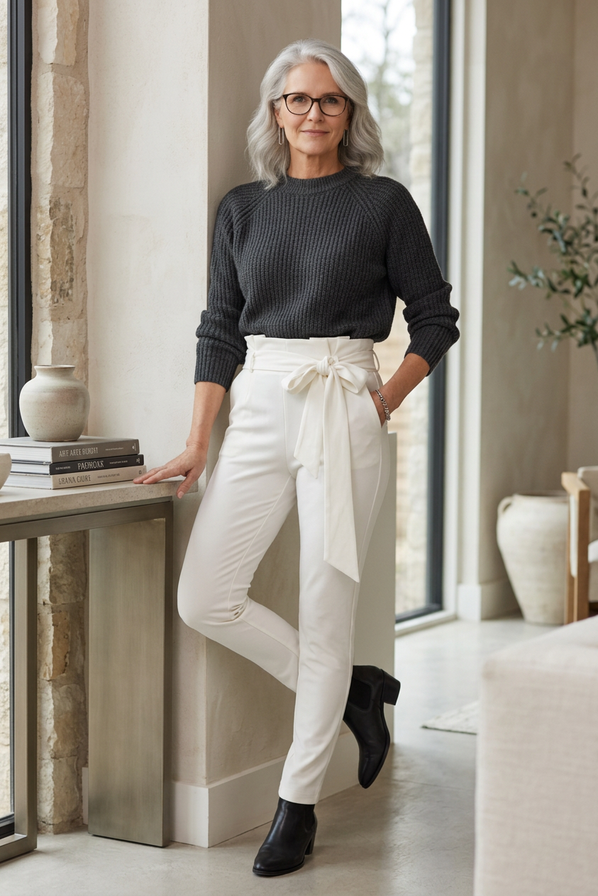 High Waist Fashion Skinny Pants