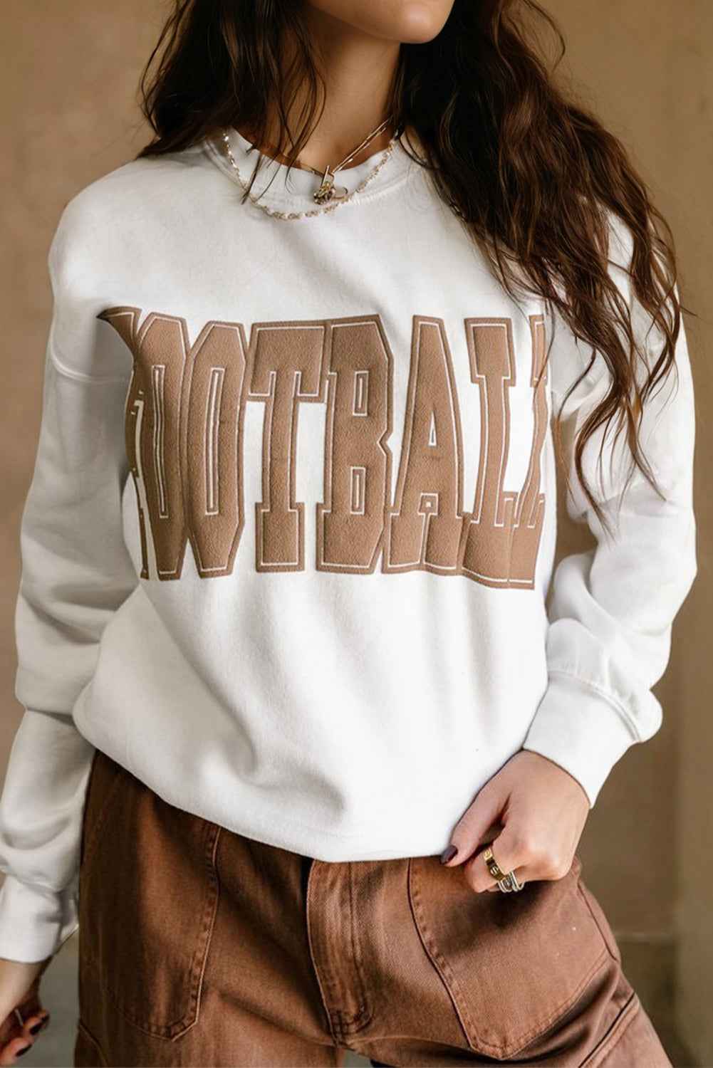 FOOTBALL Crew Neck Sweatshirt