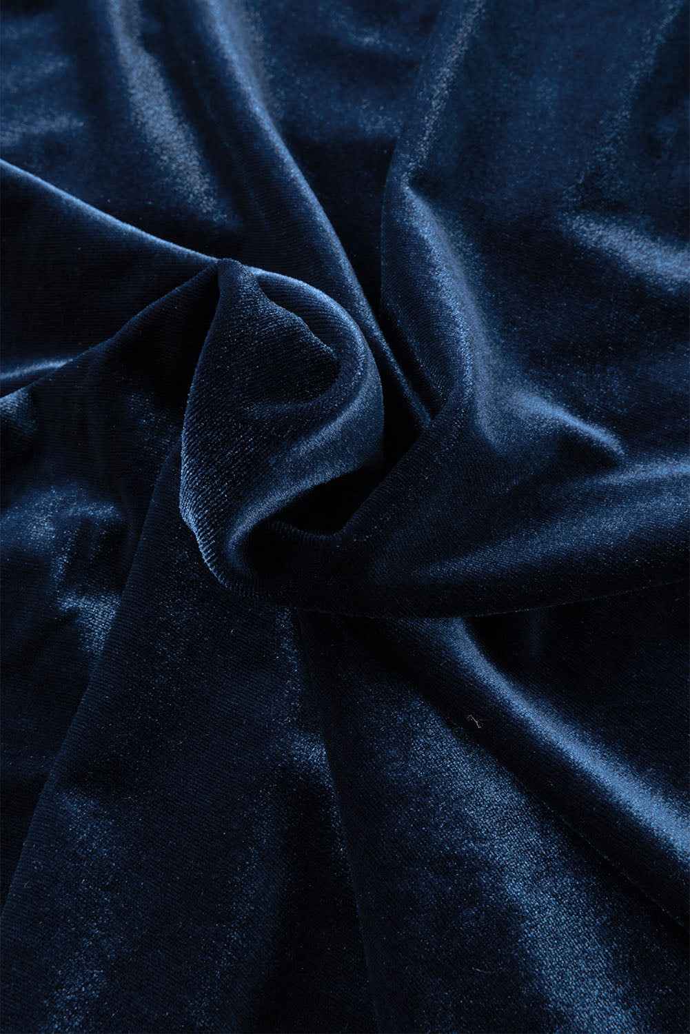 Green Frilled Neck Buttoned Front Velvet Wome Top