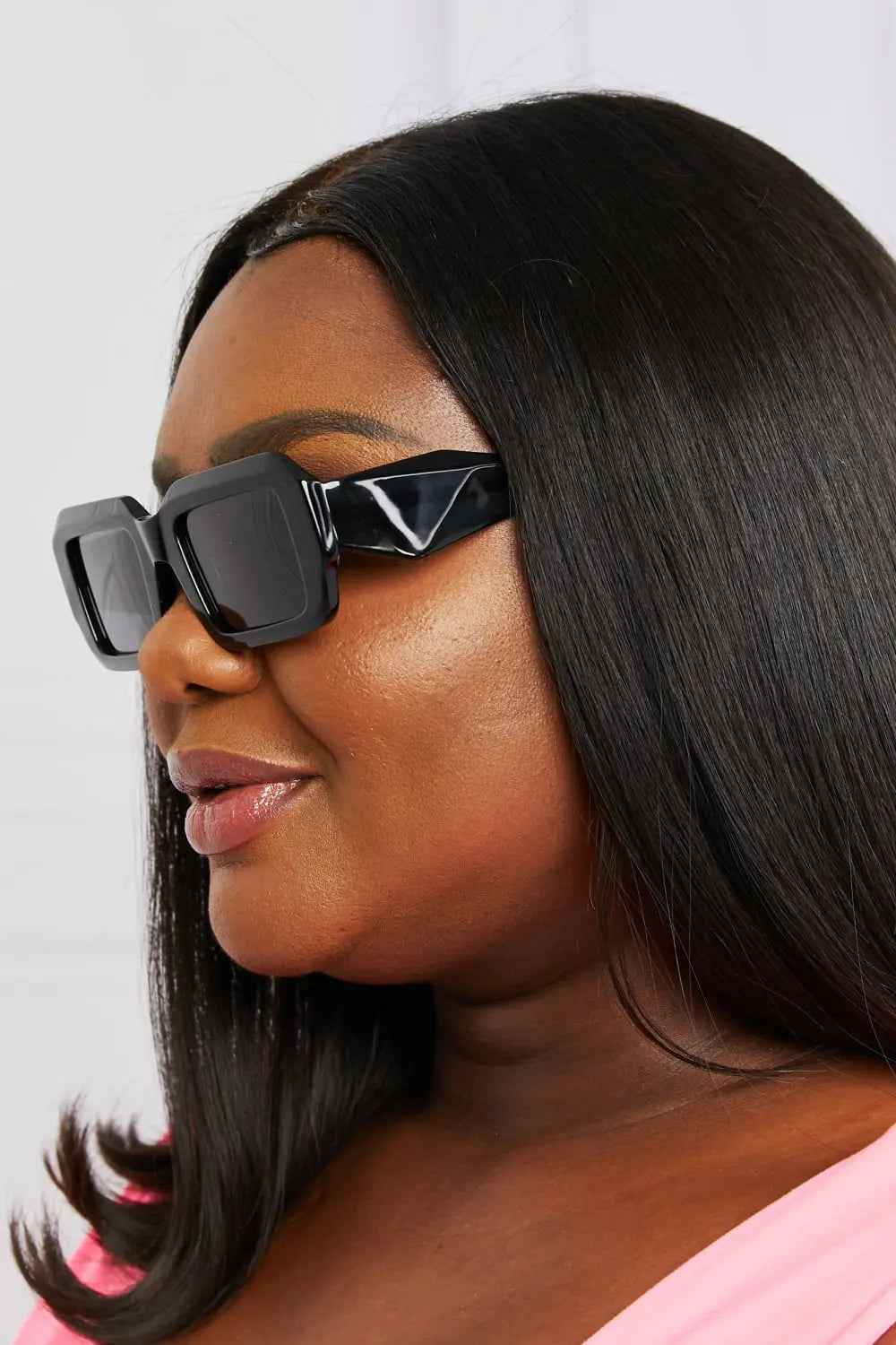 Rectangle TAC Polarized Full Rim UV400 Sunglasses