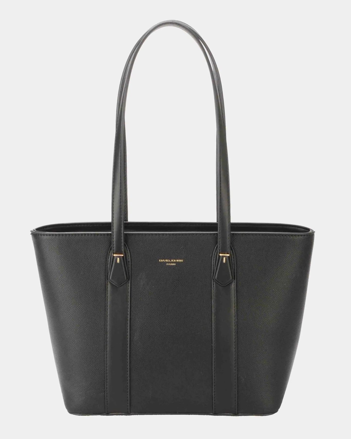 Leather Tote Bag with Gold Hardware