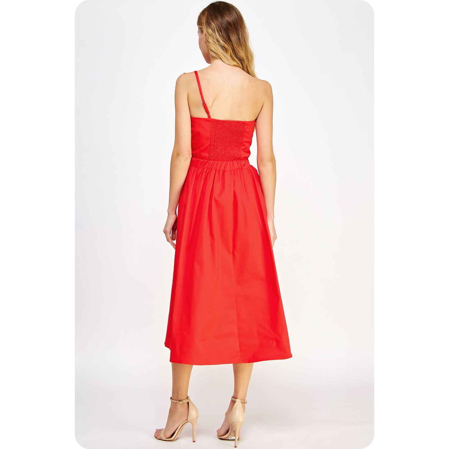 Red Knotted Bow Dress