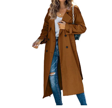 Women's Casual Windbreaker Jacket - Fashionable Solid Color Outerwear for Women - The Eggy's store