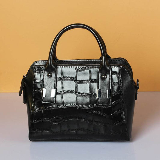 Crocodile Pattern Leather Crossbody Shoulder Bag