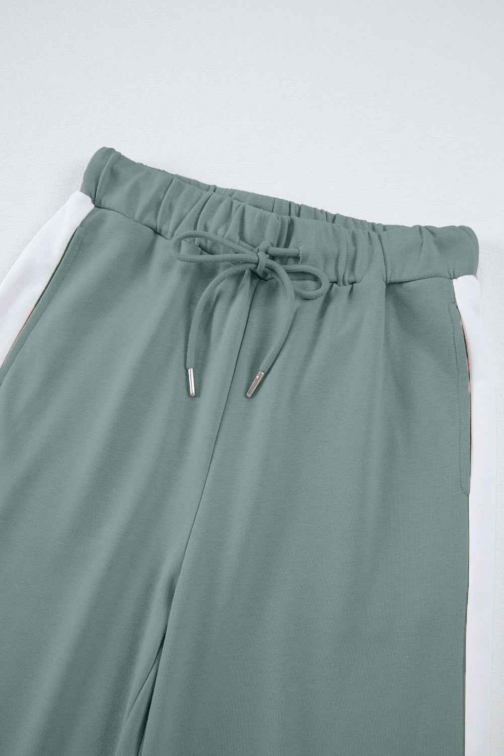 Varsity Stripe Patchwork Pullover and Pant Set