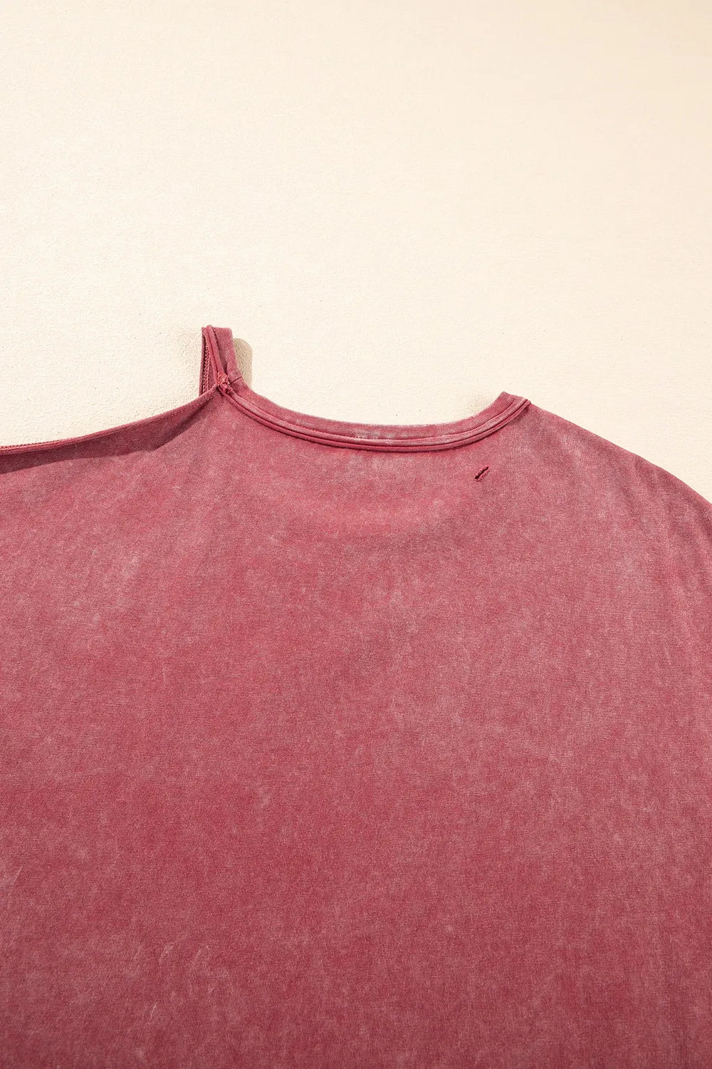 One Shoulder Half Sleeve Oversized Tunic T Shirt - The Eggy's store