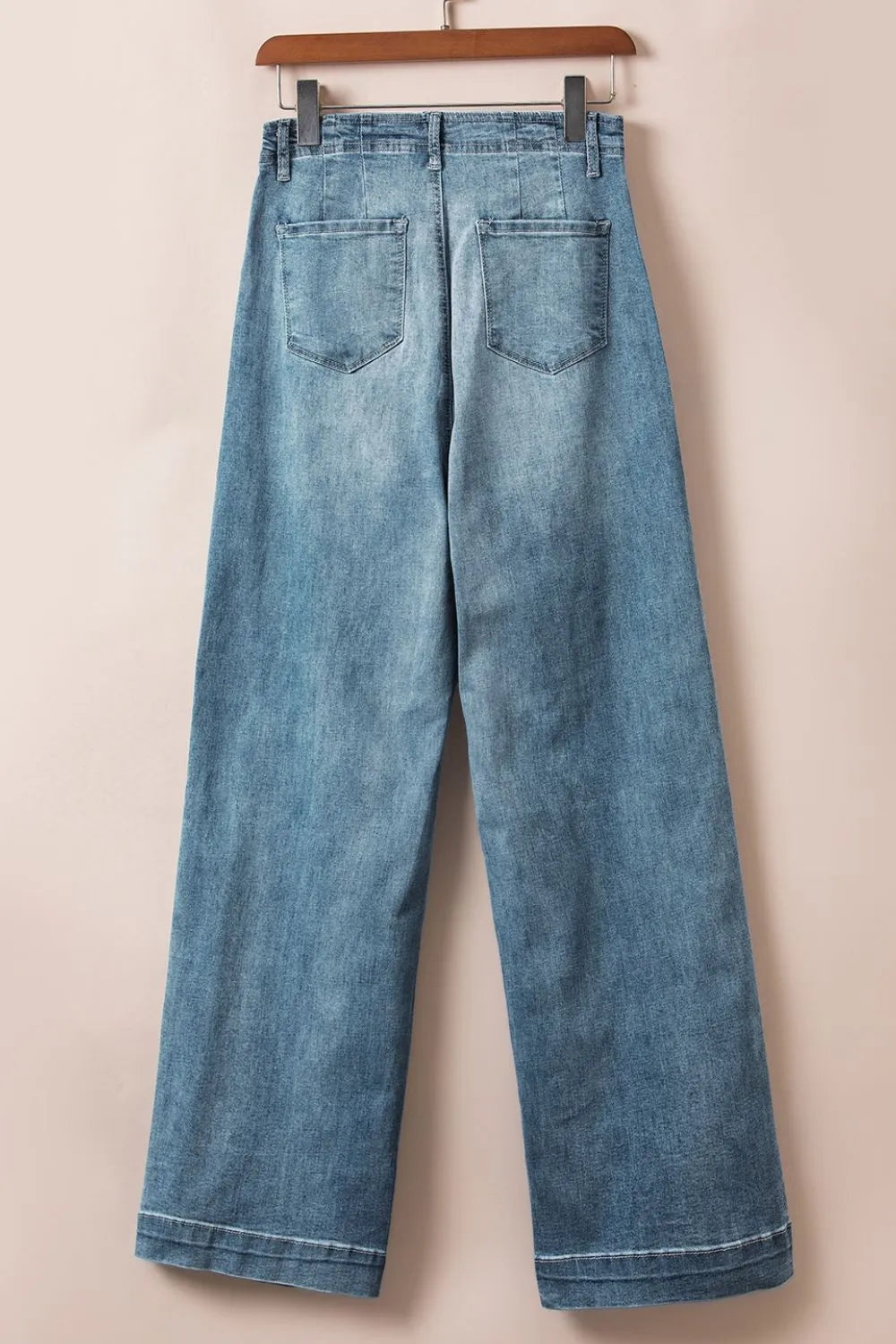 Button Fly High Waist Jeans - The Eggy's store
