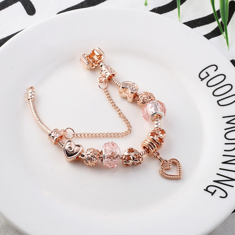 Fashion Love Geometric Rose Gold Bracelet for Women's Jewelry - The Eggy's store
