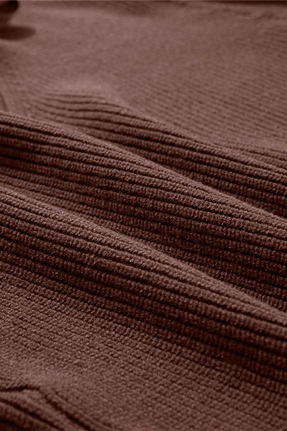 Bow Back Lantern Sleeve V-Neck Sweater