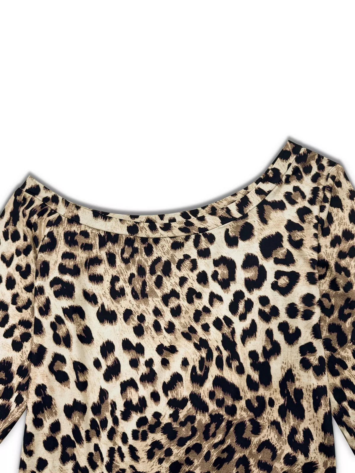 Leopard Print One-Shoulder Two-Piece Set