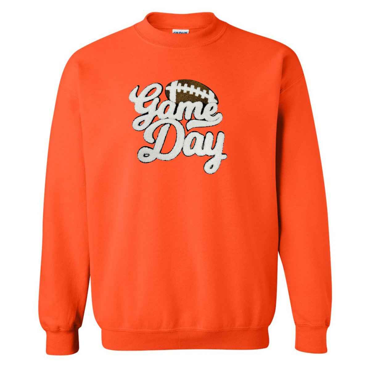 Football 'Gameday' Letter Patch Crewneck Sweatshirt