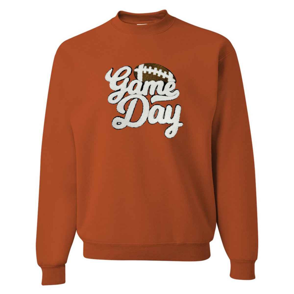 Football 'Gameday' Letter Patch Crewneck Sweatshirt
