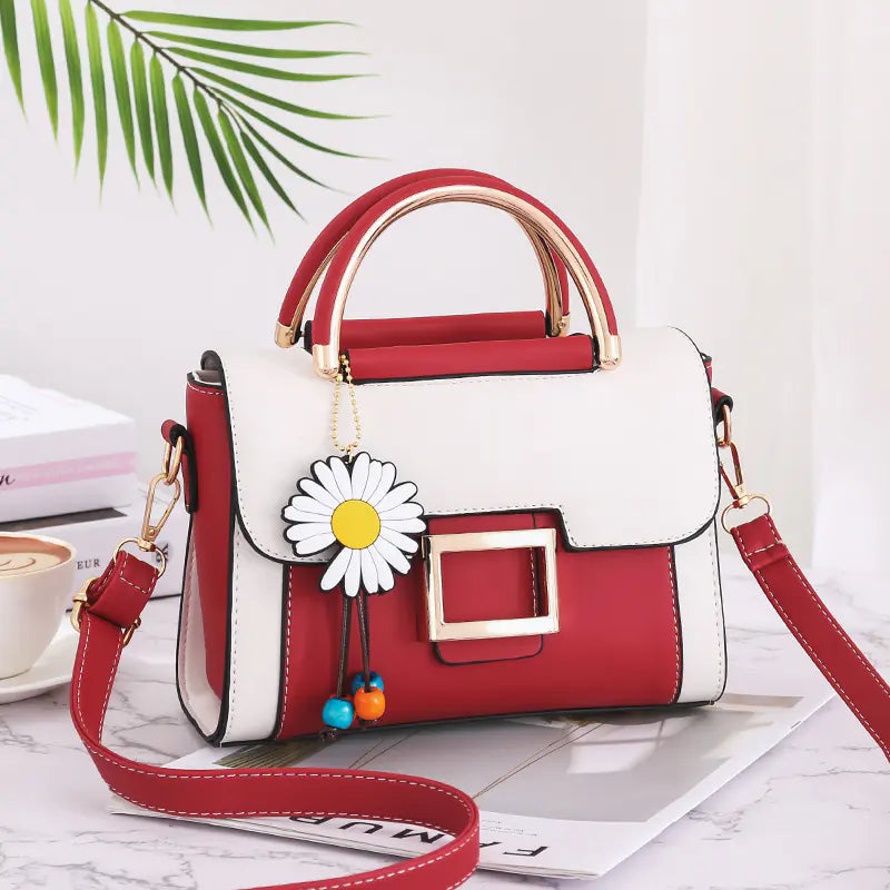 Women's Small Square Shoulder Bag – PU Leather Crossbody Purse | 5 Colors