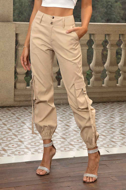 Elite Utility | High Waist Cargo Jogger Pants