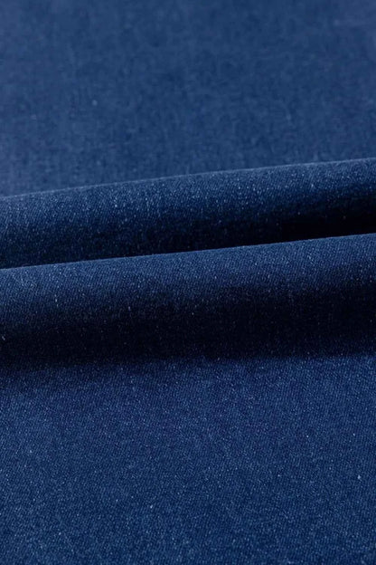 Center Seam Deep Wash Straight Jeans