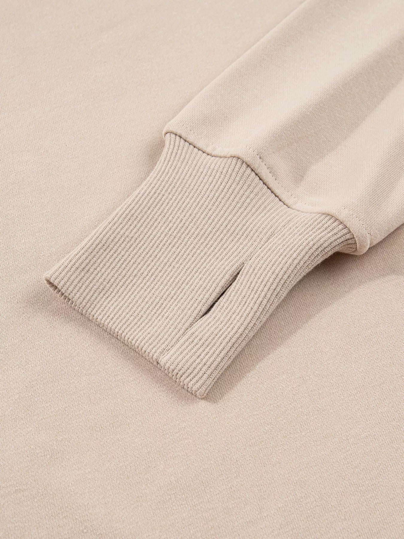 Oversized Slit Sweatshirt and Ribbed Leggings 2pcs Set