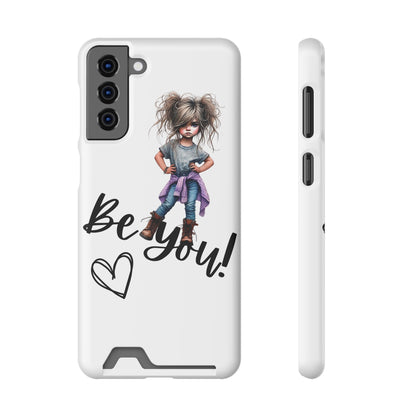 Be You Phone Case With Card Holder - Stylish and Functional Be You Phone Case - The Eggy's store