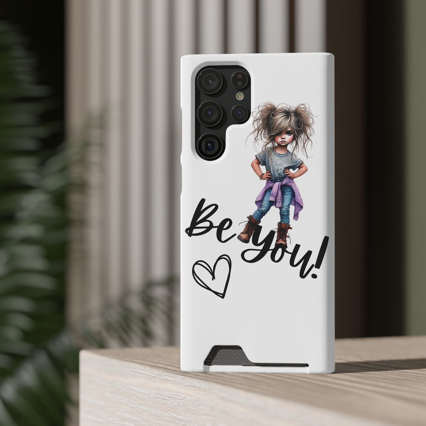 Be You Phone Case With Card Holder - Stylish and Functional Be You Phone Case