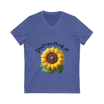 Overthink:  Short Sleeve V-Neck Women's T-shirt