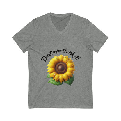 Overthink:  Short Sleeve V-Neck Women's T-shirt