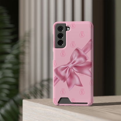 Money and Bows Phone Case with Card Holder