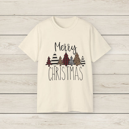 Merry Christmas Unisex Tee, Holiday Shirt, Christmas Gift, Cozy Casual Wear, Seasonal Fashion, Winter Apparel