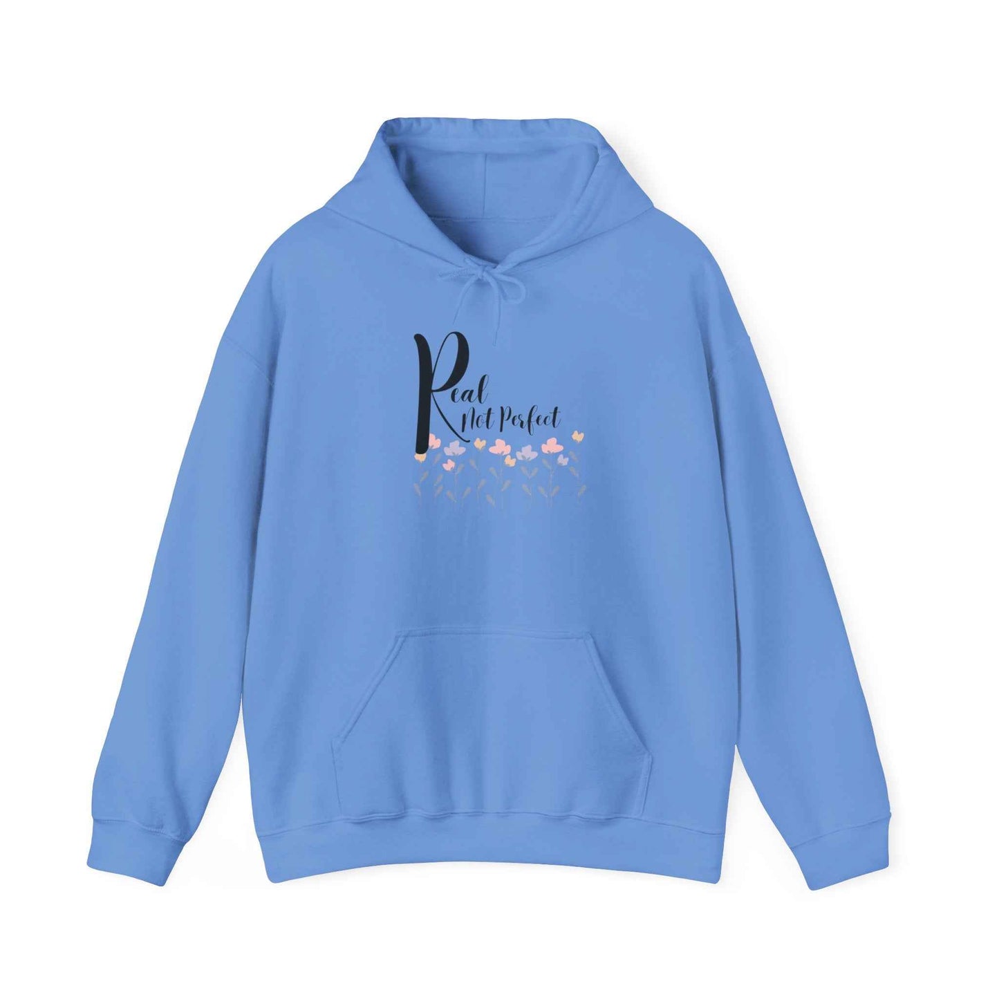 Real not Perfect: Adult Hooded Sweatshirt - The Eggy's store