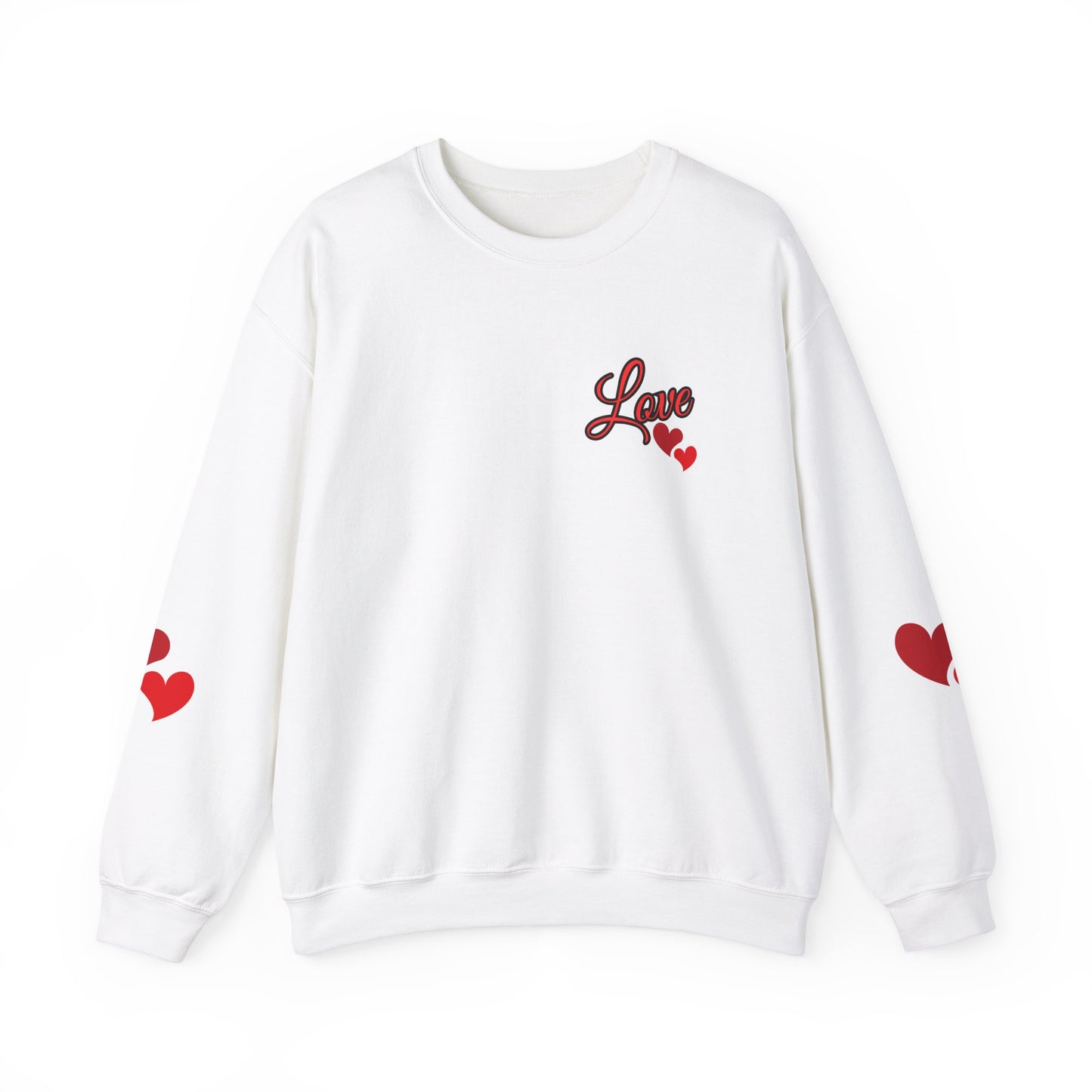 Love and Hearts Adult Love Hearts Sweatshirt Women's Top