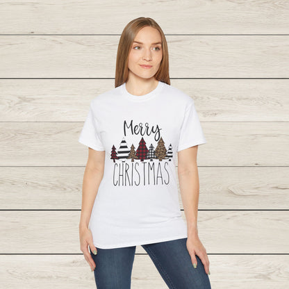 Merry Christmas Unisex Tee, Holiday Shirt, Christmas Gift, Cozy Casual Wear, Seasonal Fashion, Winter Apparel