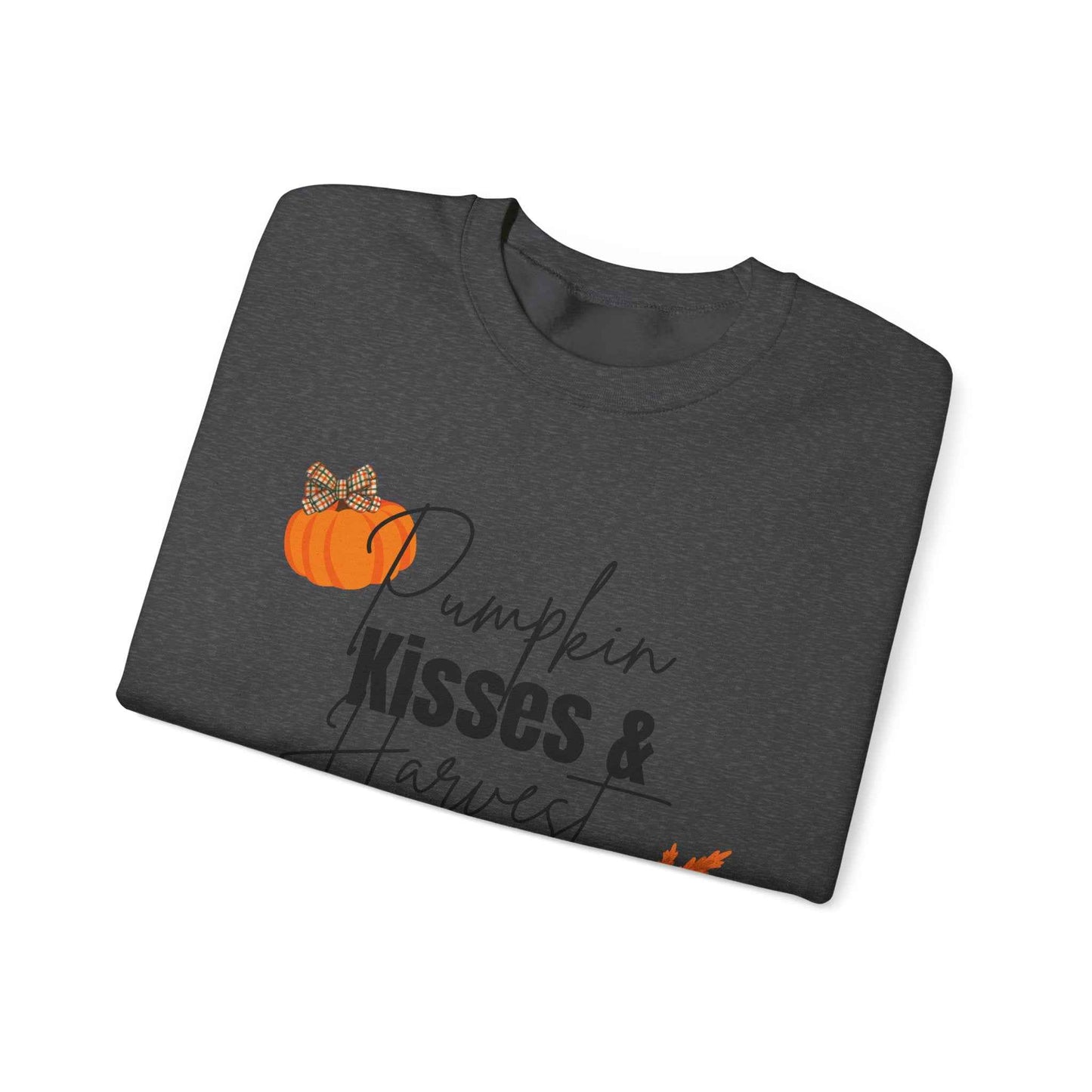 Pumpkin Kisses: Adult Crewneck Sweatshirt