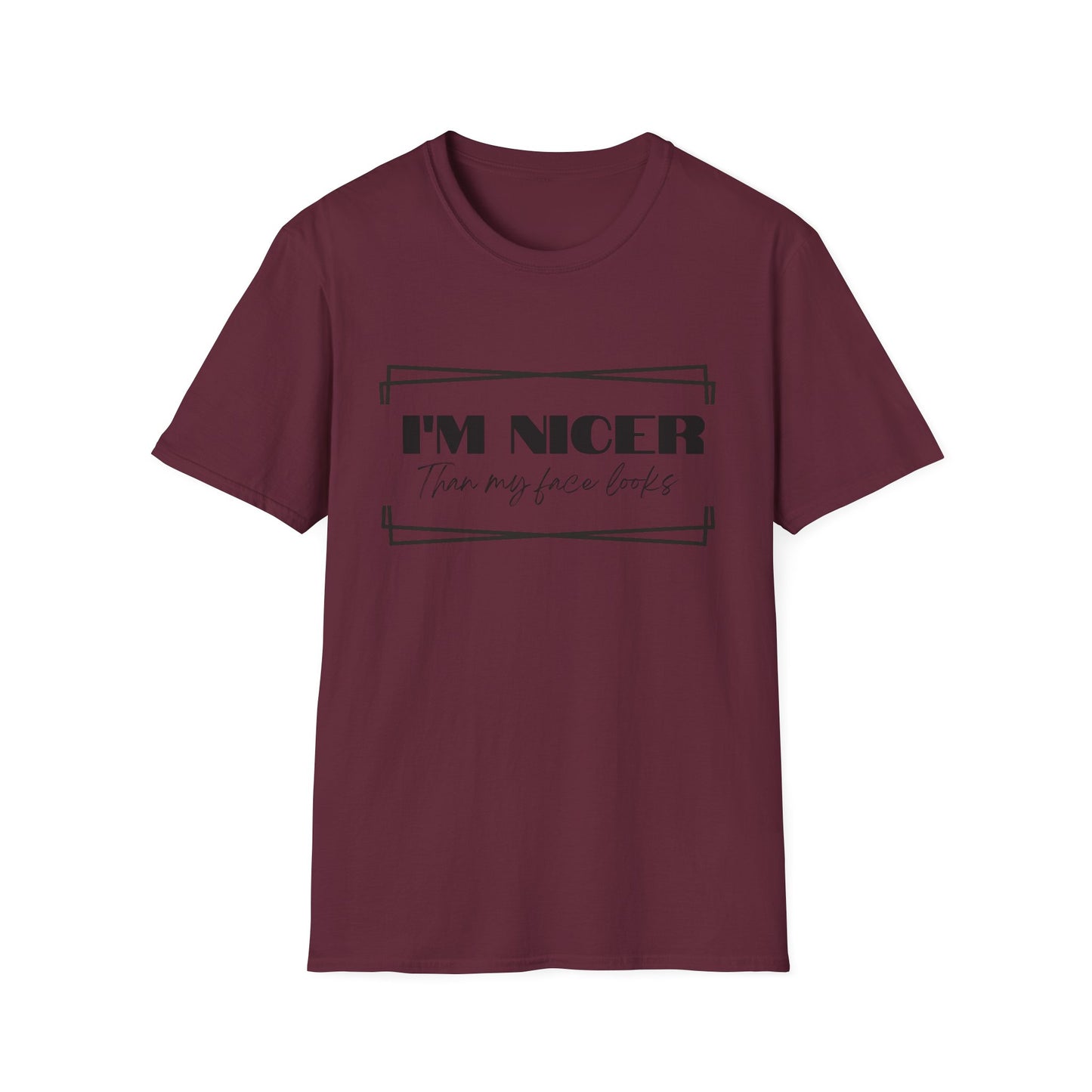 Nicer than My Face T-Shirt - Stylish and Fun Women's T-shirt