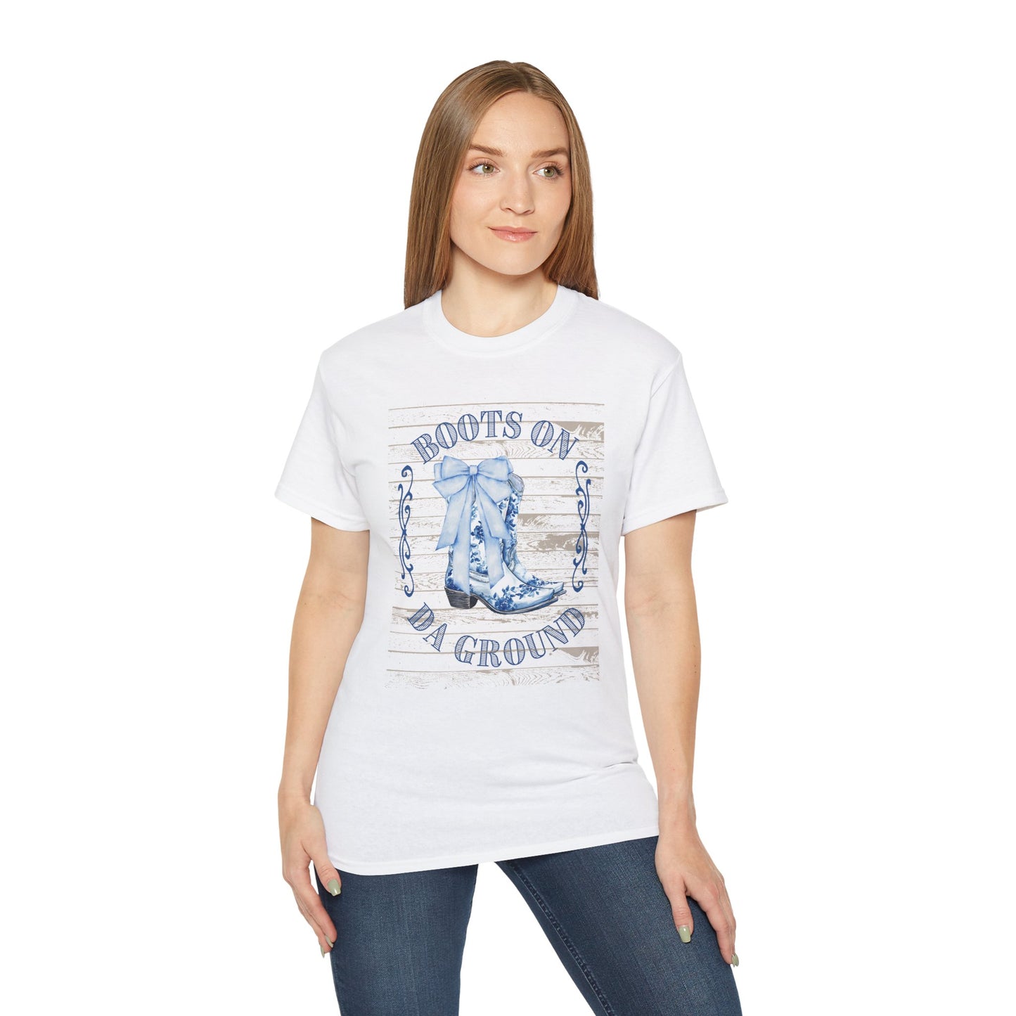Western Song Cowboy Women's T-Shirt, Boots Graphic T-Shirt, Rural Lifestyle Top, Country Music Concert Apparel, Vintage Ranch Style Shirt - The Eggy's store