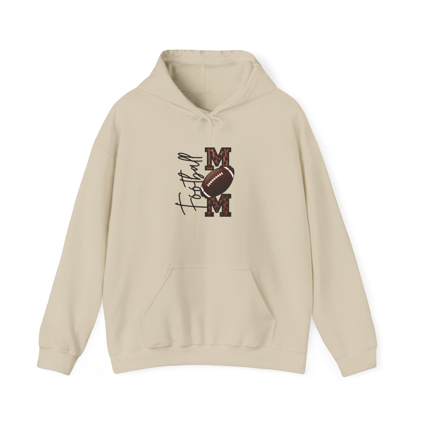 Football Mom: Adult Hooded Sweatshirt