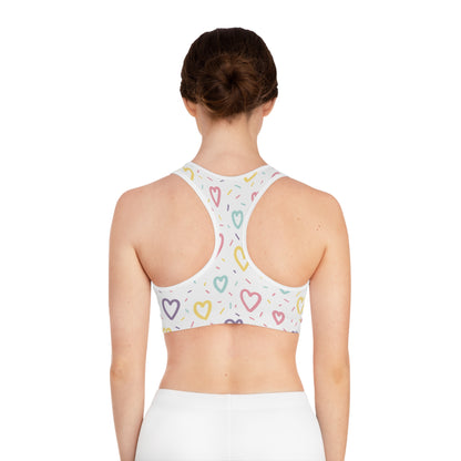 Heart Love Sports Bra for Women - Comfortable and Stylish Fitness Wear