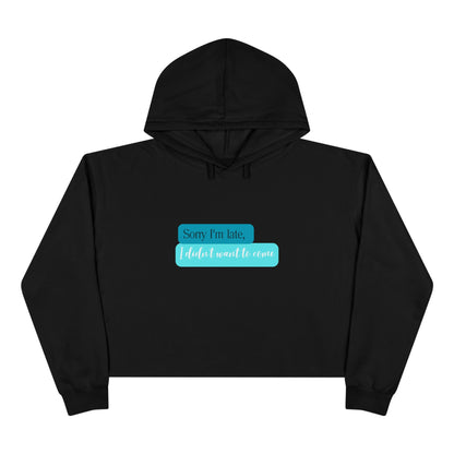 Sorry Crop Hoodie: Stylish Adult Sweatshirt for Comfort and Style Women's Top - The Eggy's store