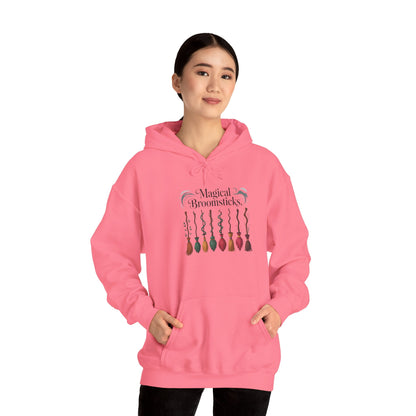 Magical Broomsticks Hoodie - Cozy Unisex Heavy Blend Sweatshirt for Wizarding Fans, Ideal for Halloween, Gifts, and [...]