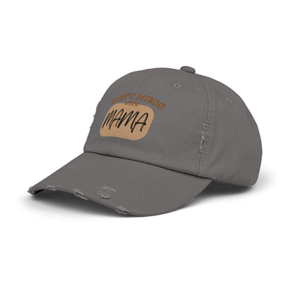 Mama:  Adult Distressed Hat