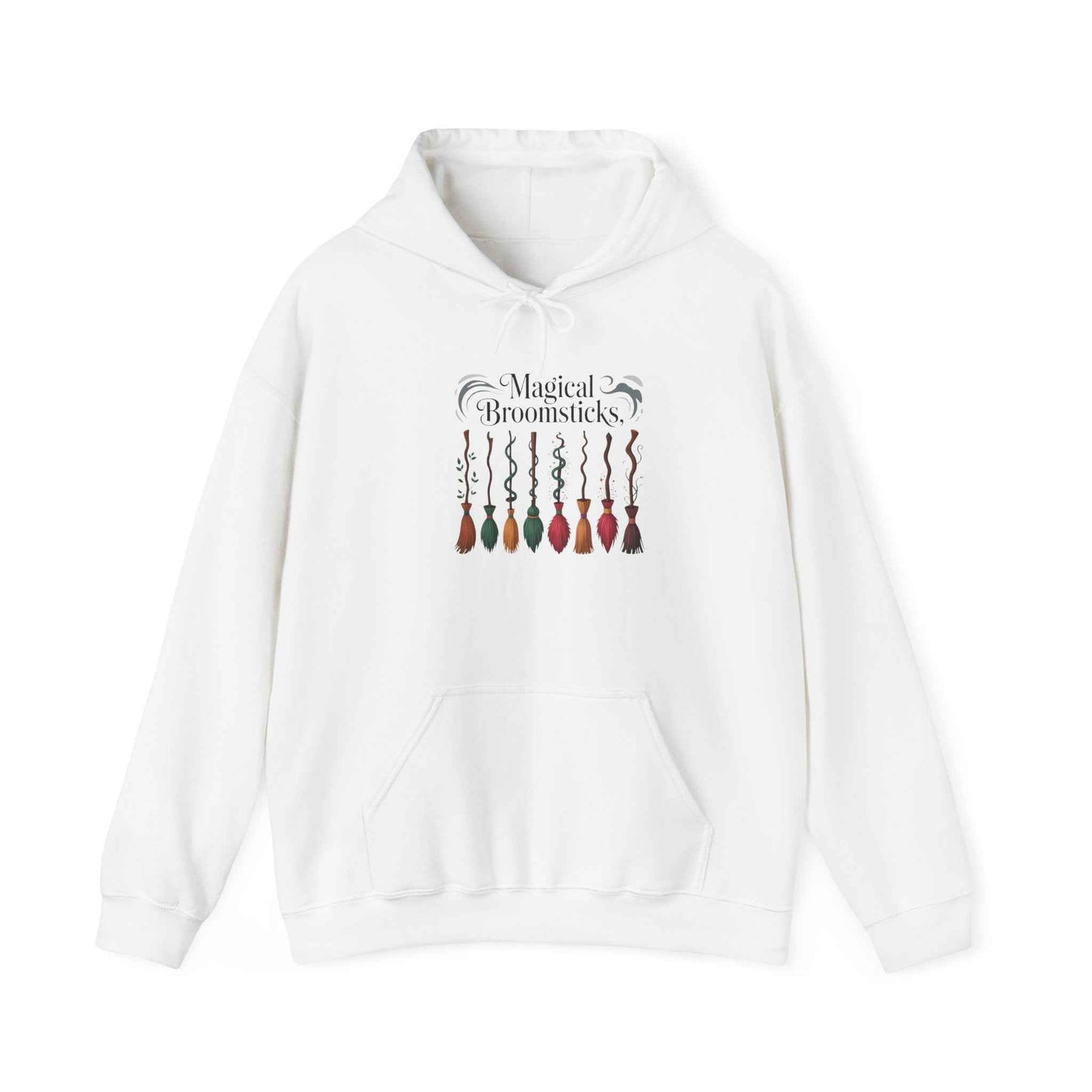 Magical Broomsticks Hoodie - Cozy Unisex Heavy Blend Sweatshirt for Wizarding Fans, Ideal for Halloween, Gifts, and [...]