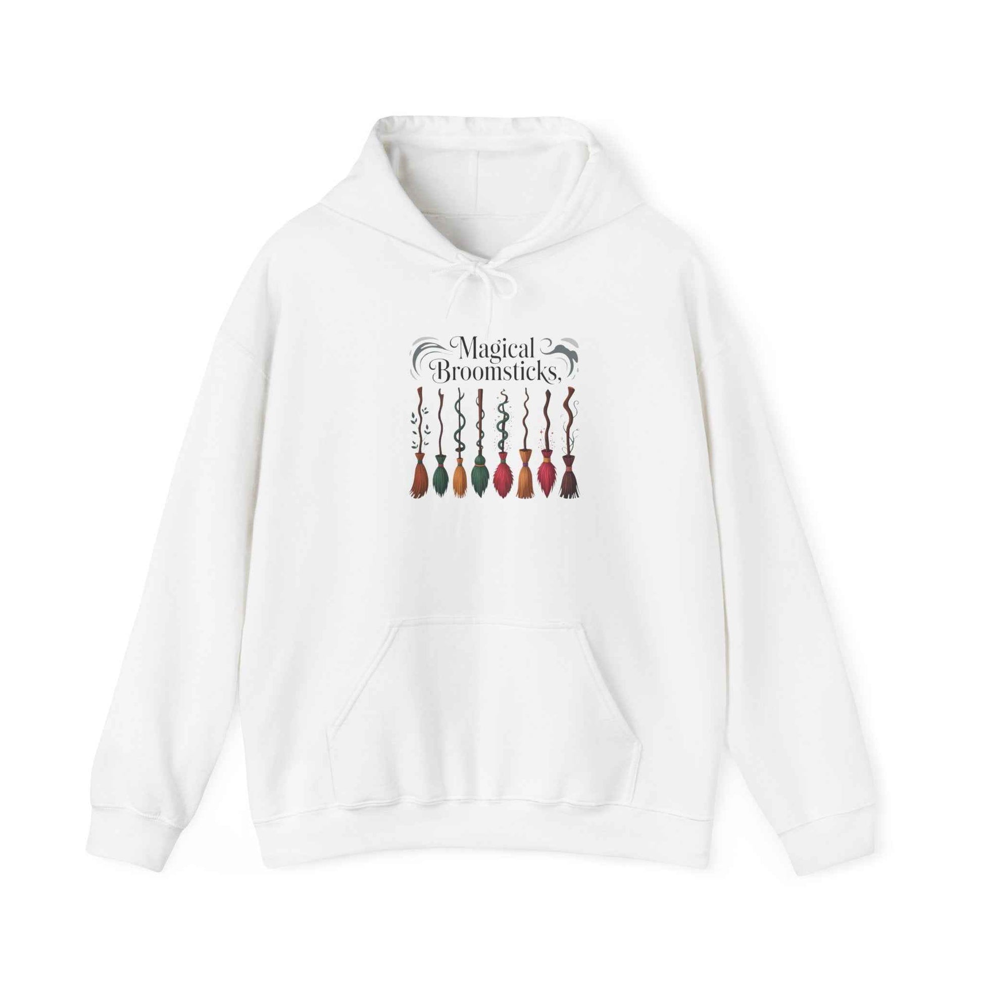 Magical Broomsticks Hoodie - Cozy Unisex Heavy Blend Sweatshirt for Wizarding Fans, Ideal for Halloween, Gifts, and [...]