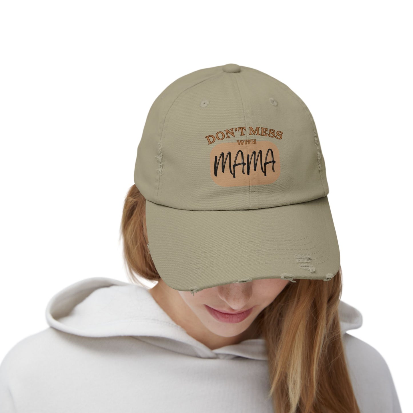 Mama:  Adult Distressed Hat