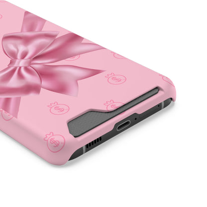 Money and Bows Phone Case with Card Holder - The Eggy's store