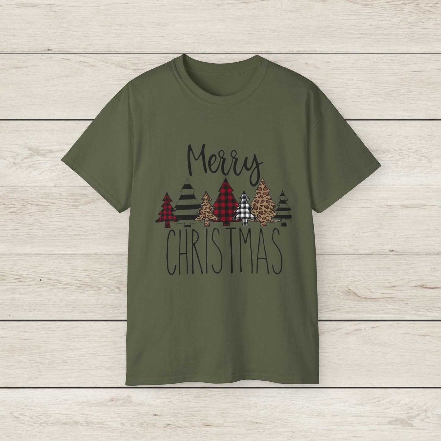Merry Christmas Unisex Tee, Holiday Shirt, Christmas Gift, Cozy Casual Wear, Seasonal Fashion, Winter Apparel