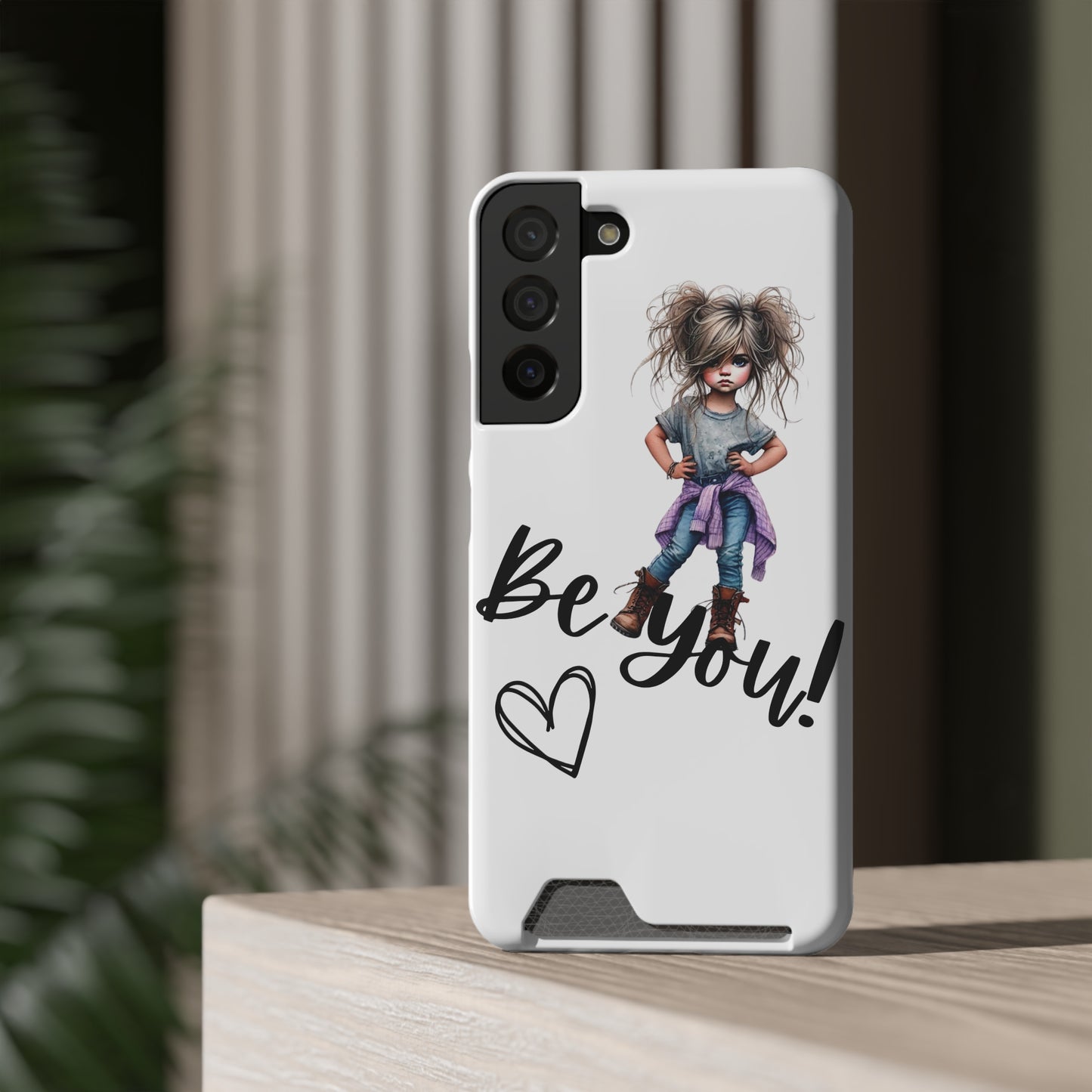 Be You Phone Case With Card Holder - Stylish and Functional Be You Phone Case
