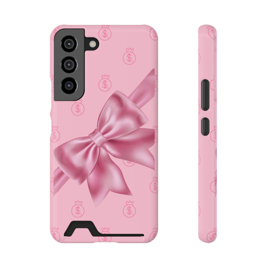 Money and Bows Phone Case with Card Holder