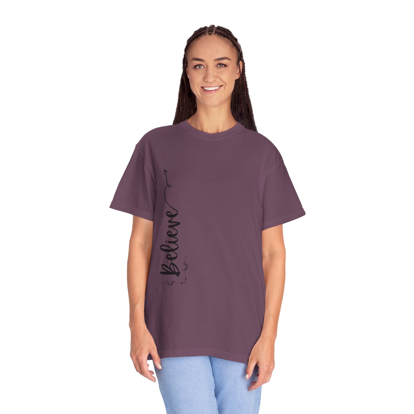 Believe Women's T-shirt for Adults - Inspirational Apparel - The Eggy's store