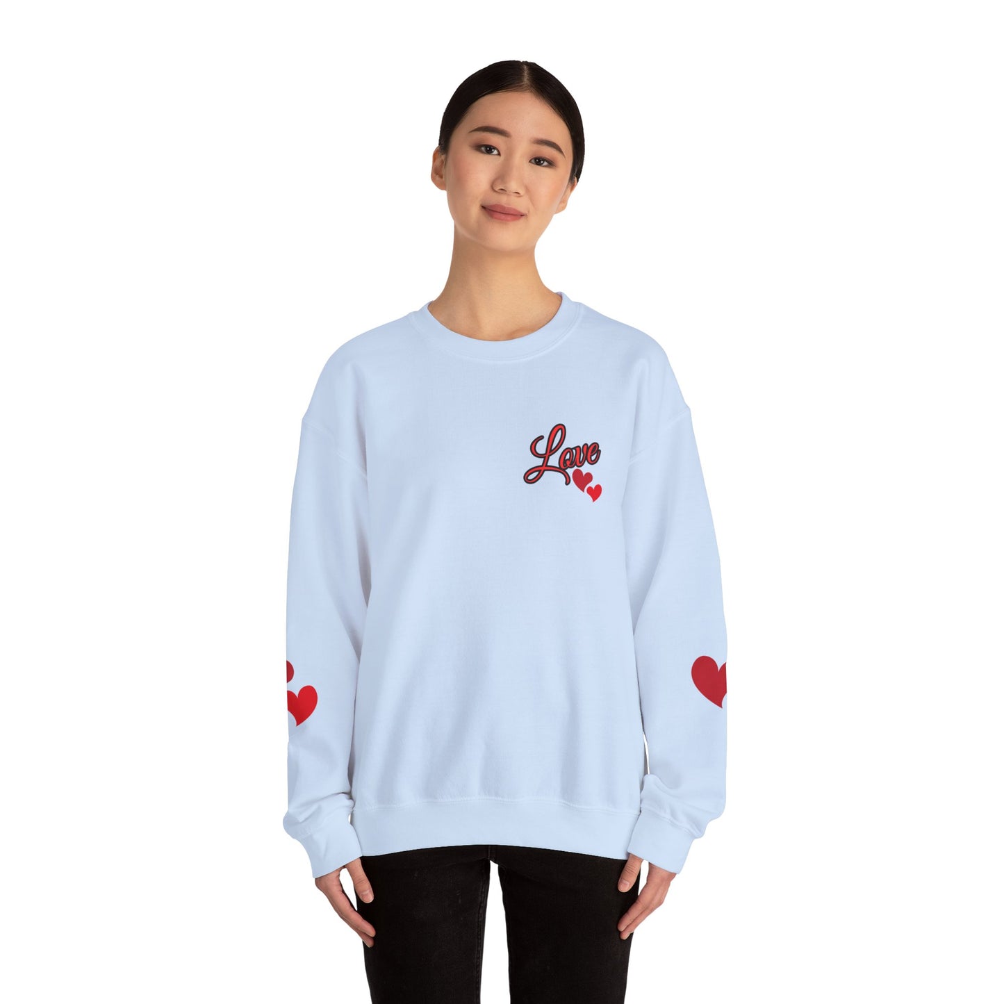 Love and Hearts Adult Love Hearts Sweatshirt Women's Top