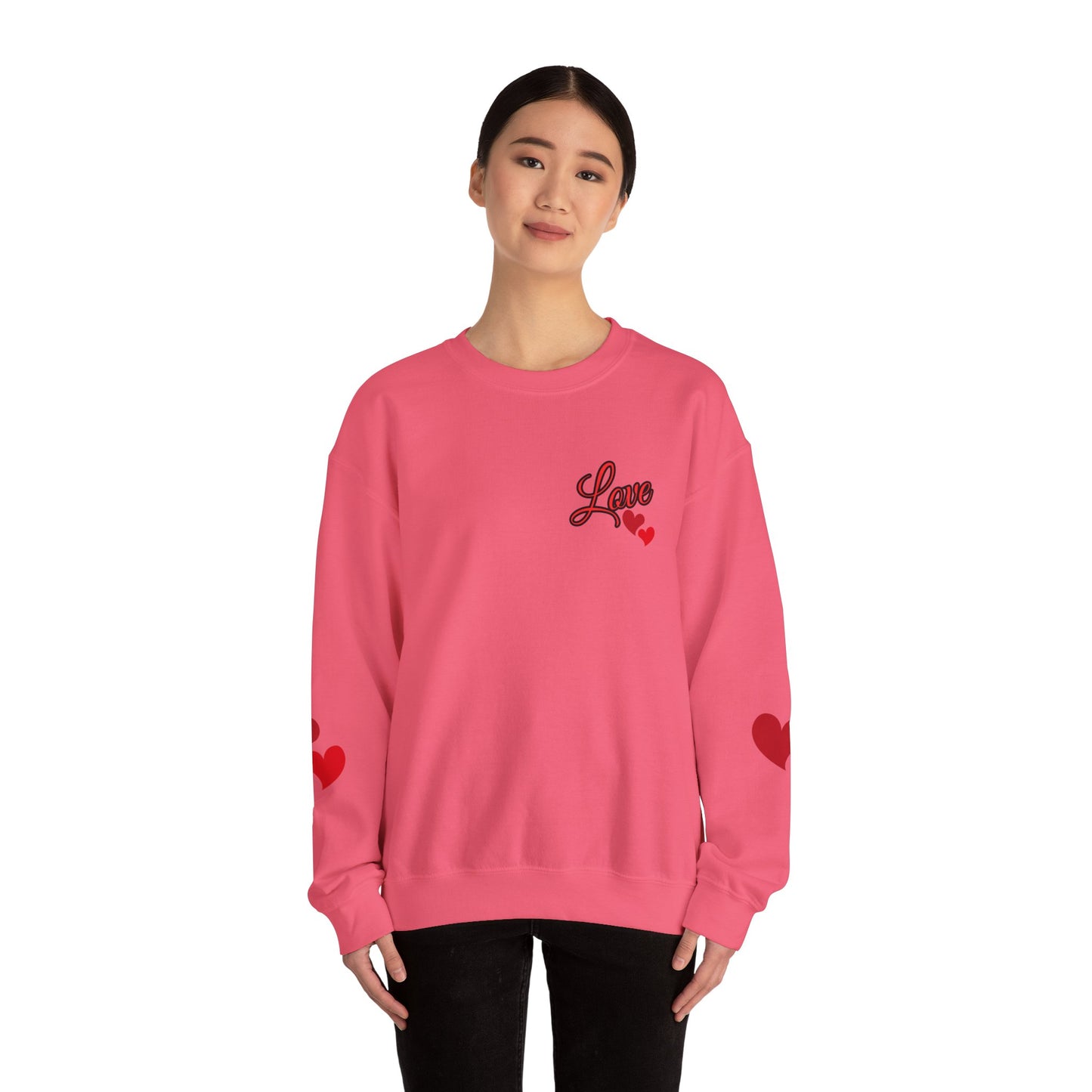 Love and Hearts Adult Love Hearts Sweatshirt Women's Top